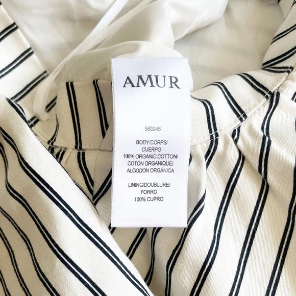 AMUR Jessica Off White Single Shoulder Top Sz M - Picture 7 of 11